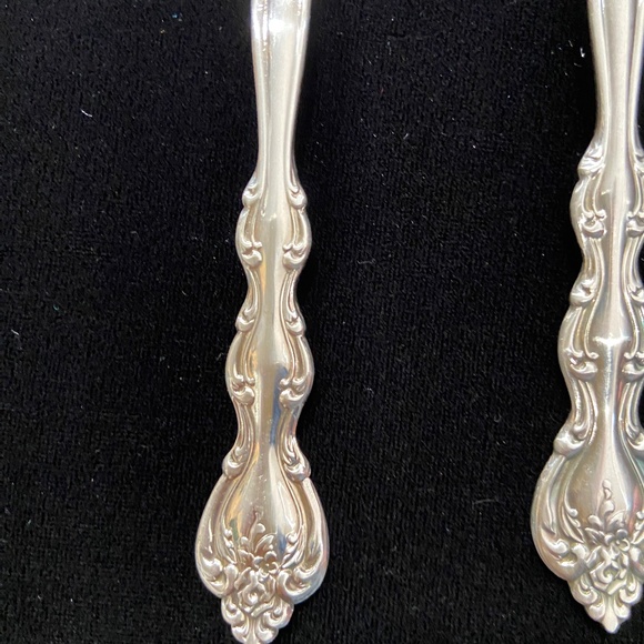 Vintage International Silverplate 3-Piece Serving Set Ornate Scoop Fork Server B - Picture 3 of 7